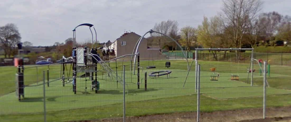 West Chilton Terrace Junior Playground with enclosed play area and equipment